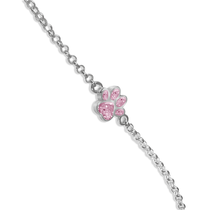 Dainty Paw Memorial Ashes Bracelet - Nicky Robin Memorial Jewellery