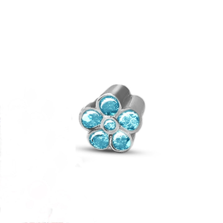 Dainty Pretty Forget Me Not Ashes Charm - Nicky Robin Memorial Jewellery