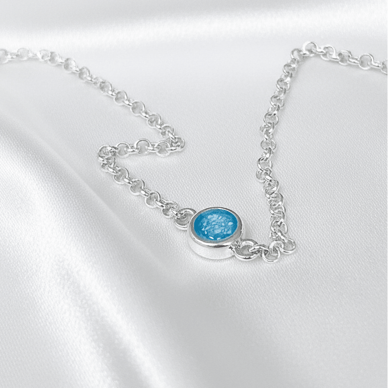 Dainty Round Memorial Ashes Bracelet - Nicky Robin Memorial Jewellery