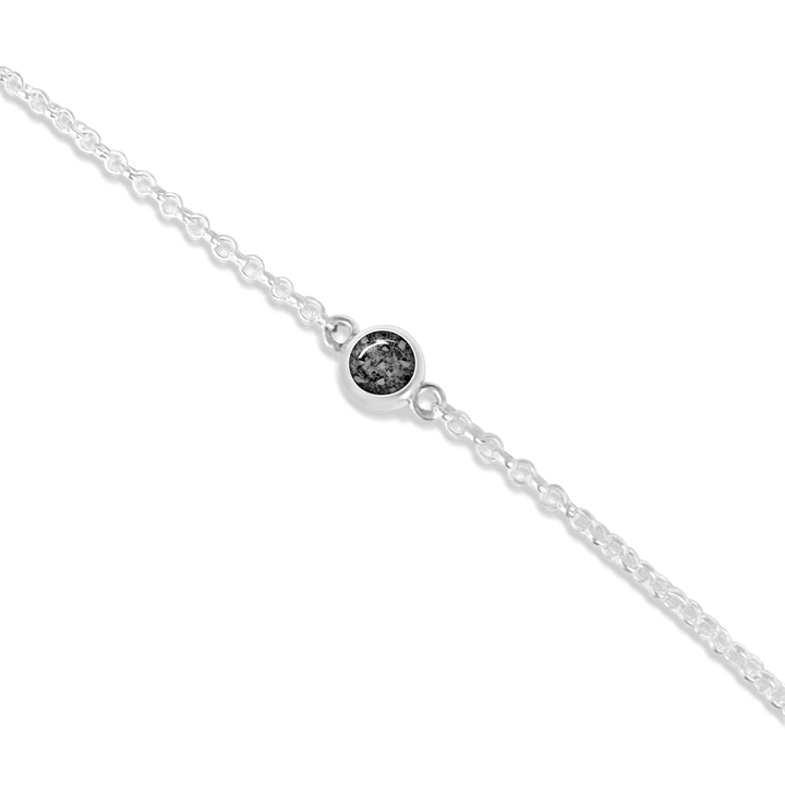 Dainty Round Memorial Ashes Bracelet - Nicky Robin Memorial Jewellery