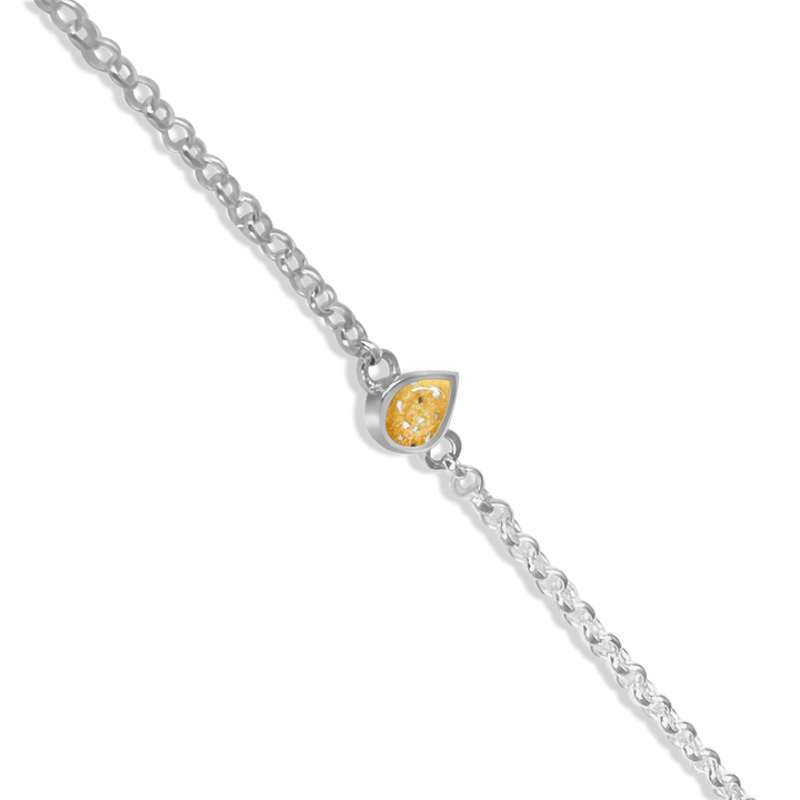 Dainty Teardrop Memorial Ashes Bracelet - Nicky Robin Memorial Jewellery