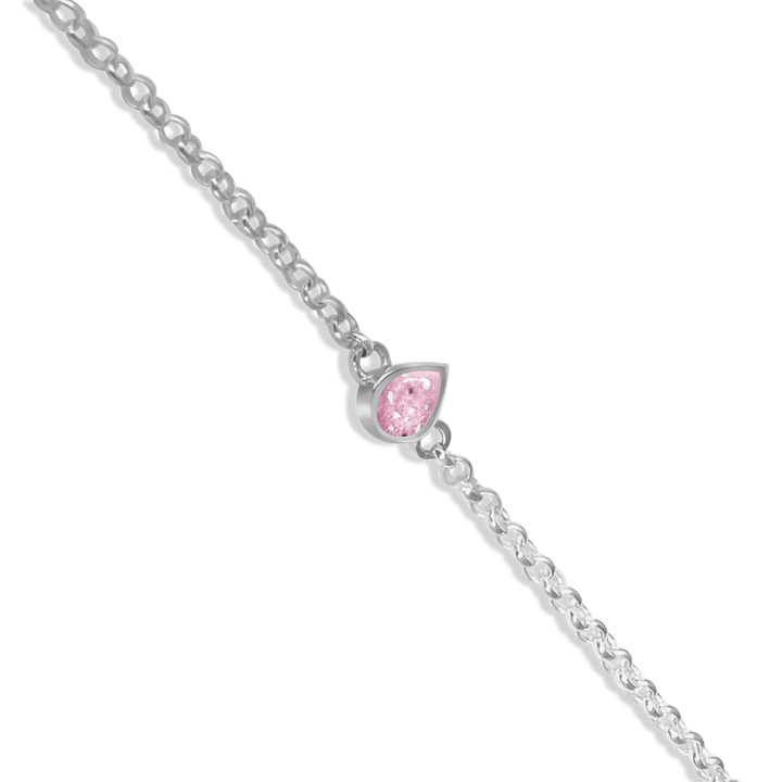 Dainty Teardrop Memorial Ashes Bracelet - Nicky Robin Memorial Jewellery