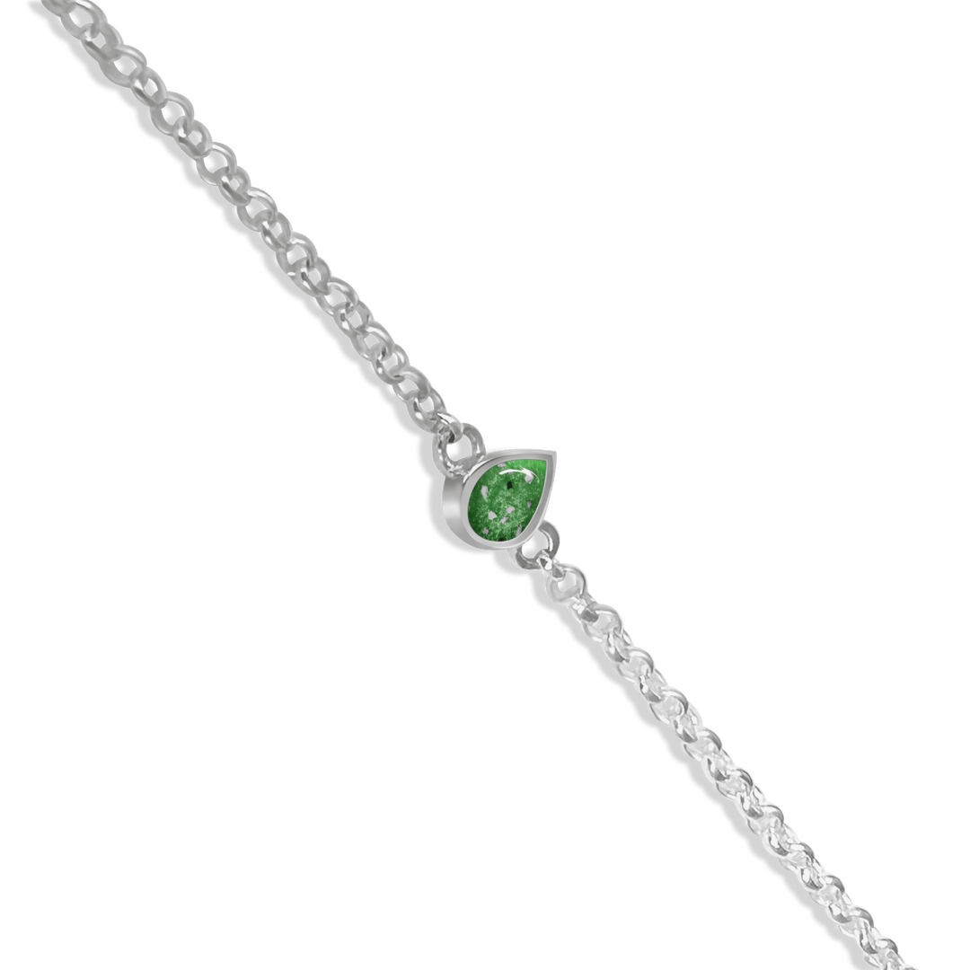 Dainty Teardrop Memorial Ashes Bracelet - Nicky Robin Memorial Jewellery