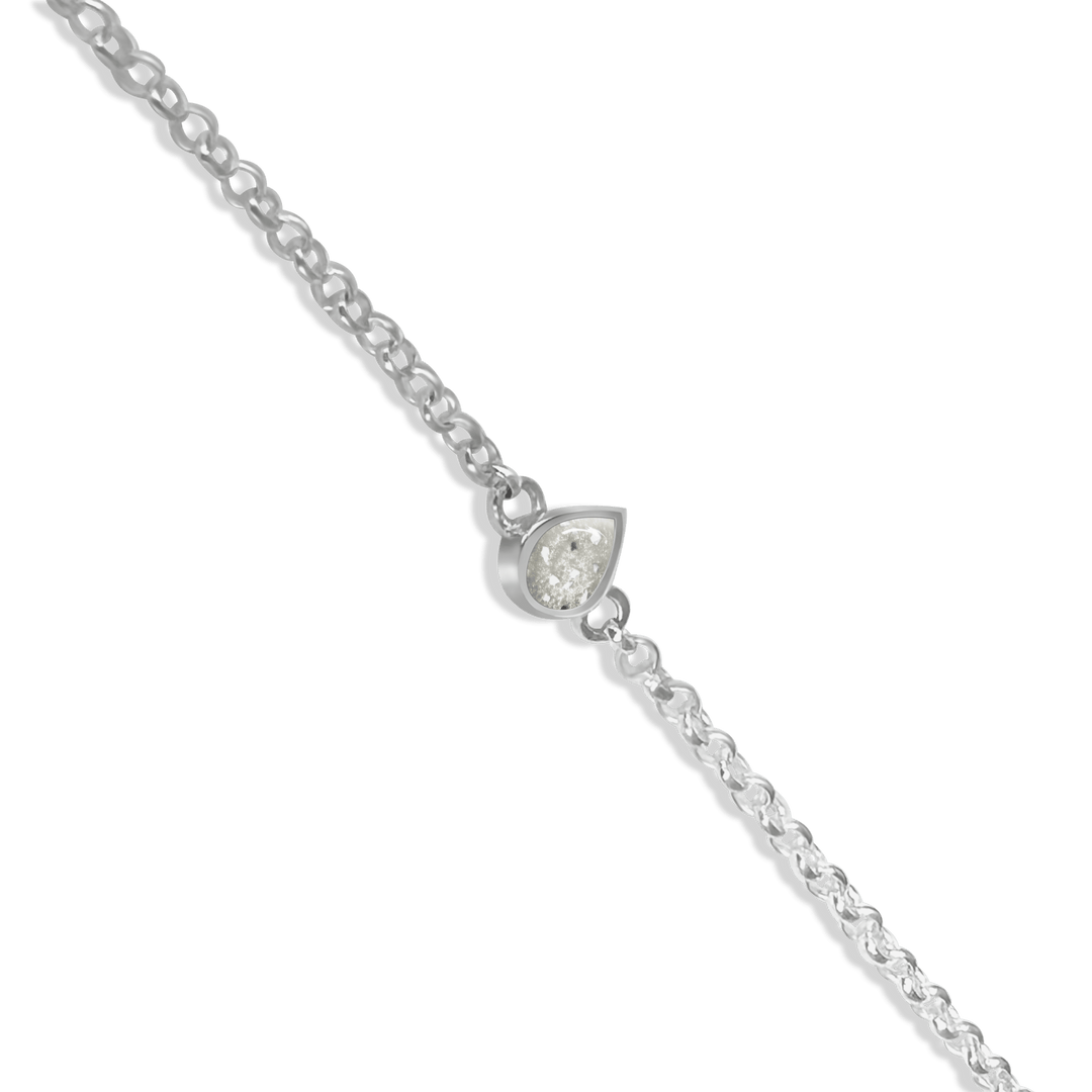 Dainty Teardrop Memorial Ashes Bracelet - Nicky Robin Memorial Jewellery