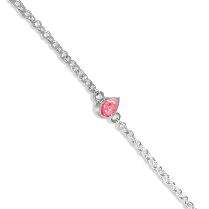 Dainty Teardrop Memorial Ashes Bracelet - Nicky Robin Memorial Jewellery