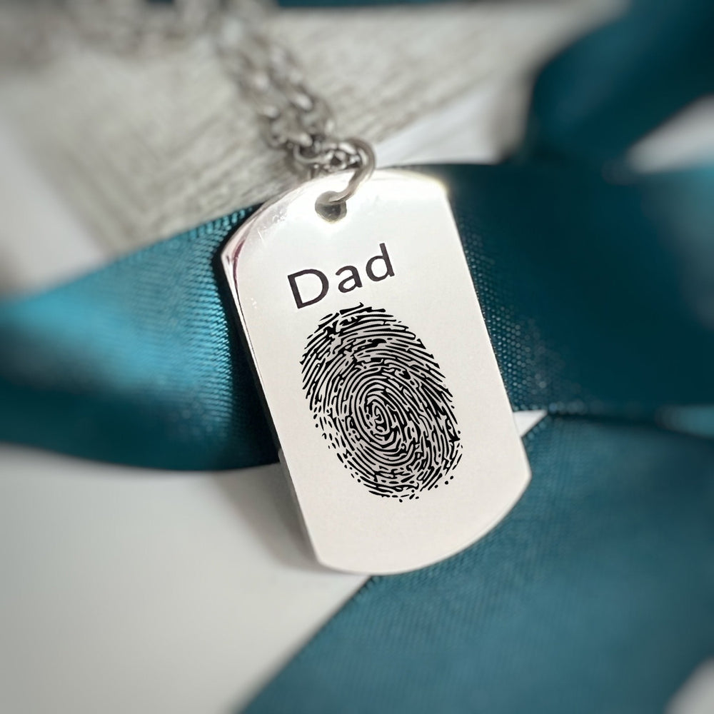 Design a Personalised Engraved Dog Tag Necklace - Nicky Robin Memorial Jewellery