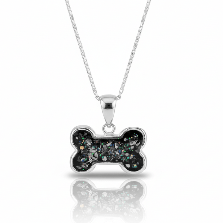 Dog Bone Memorial Ashes Necklace - Nicky Robin Memorial Jewellery