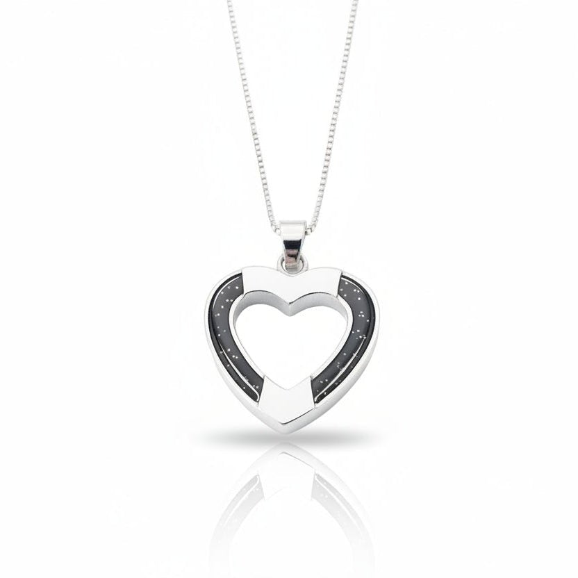 Double Set Heart Memorial Necklace - Nicky Robin Memorial Jewellery