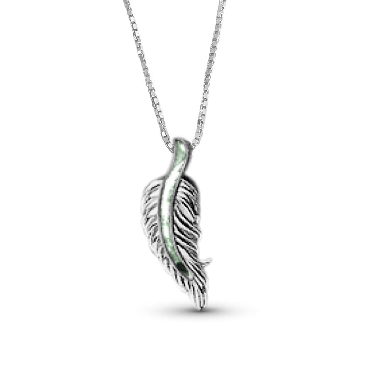 Feather Memorial Necklace - Nicky Robin Memorial Jewellery