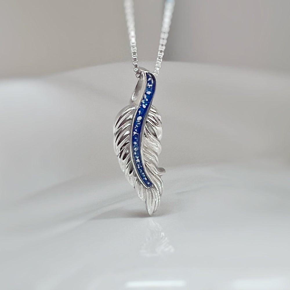 Feather Memorial Necklace - Nicky Robin Memorial Jewellery