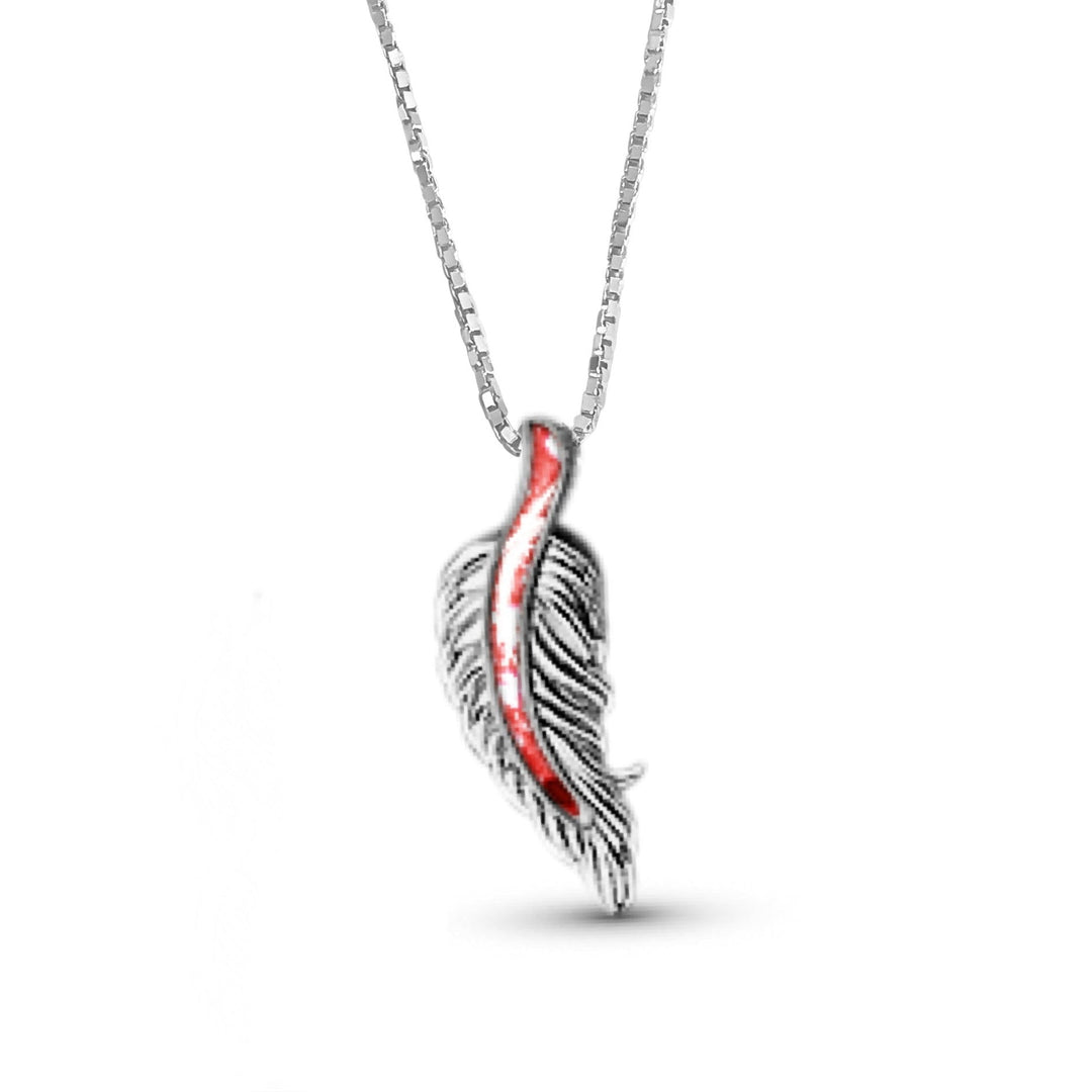 Feather Memorial Necklace - Nicky Robin Memorial Jewellery