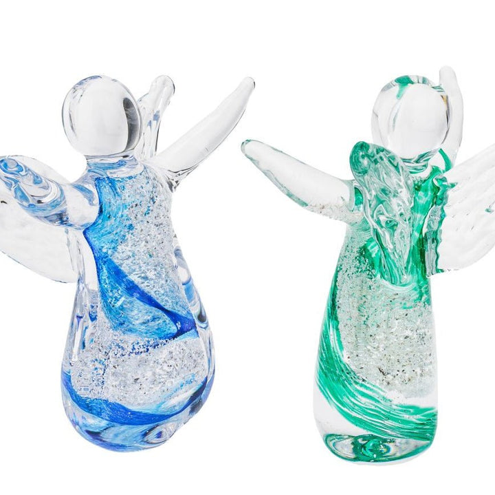 Guardian Angel Ashes Glass Sculpture Figurine - Nicky Robin Memorial Jewellery