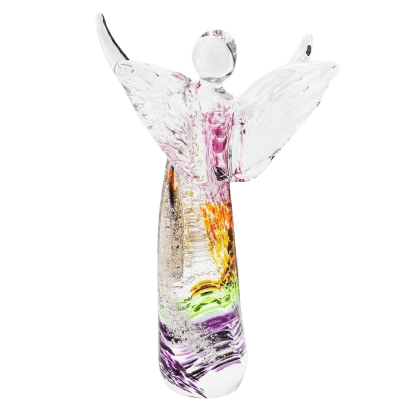 Guardian Angel Ashes Glass Sculpture Figurine - Nicky Robin Memorial Jewellery