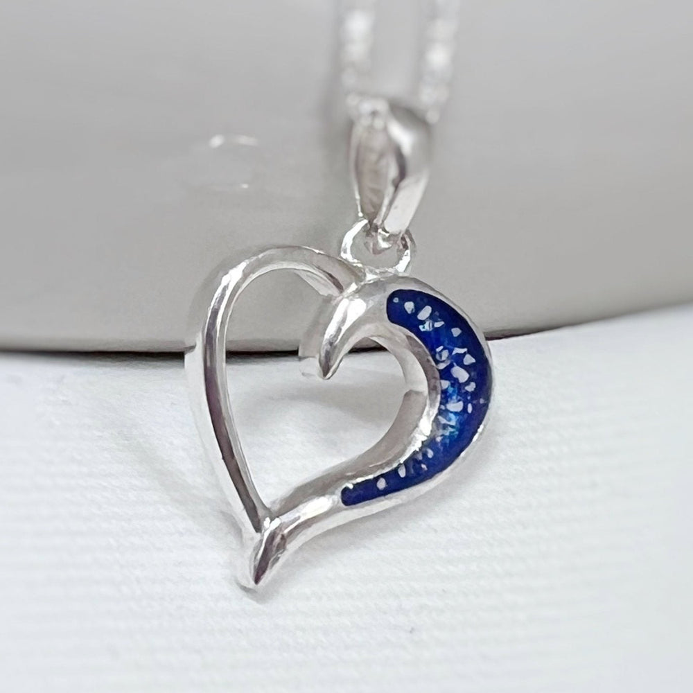 Heart Wave Memorial Necklace - Nicky Robin Memorial Jewellery