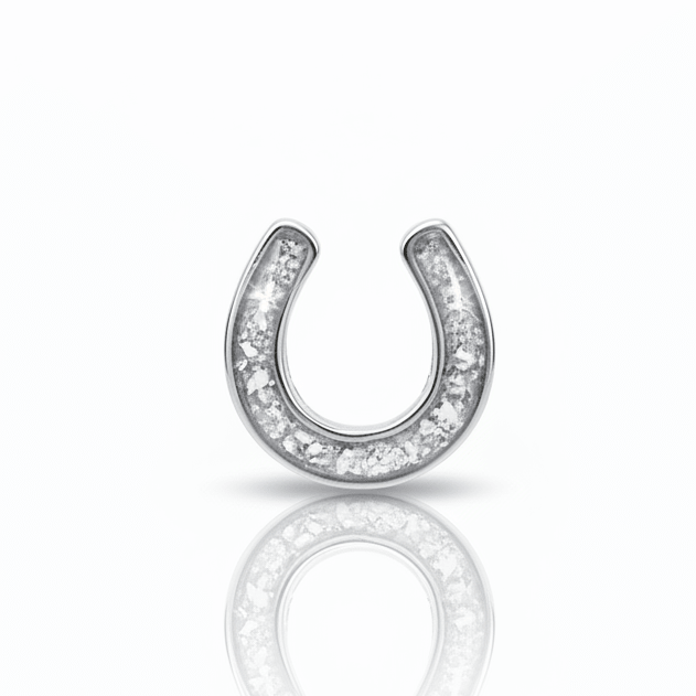 Horseshoe Ashes Charm - Nicky Robin Memorial Jewellery