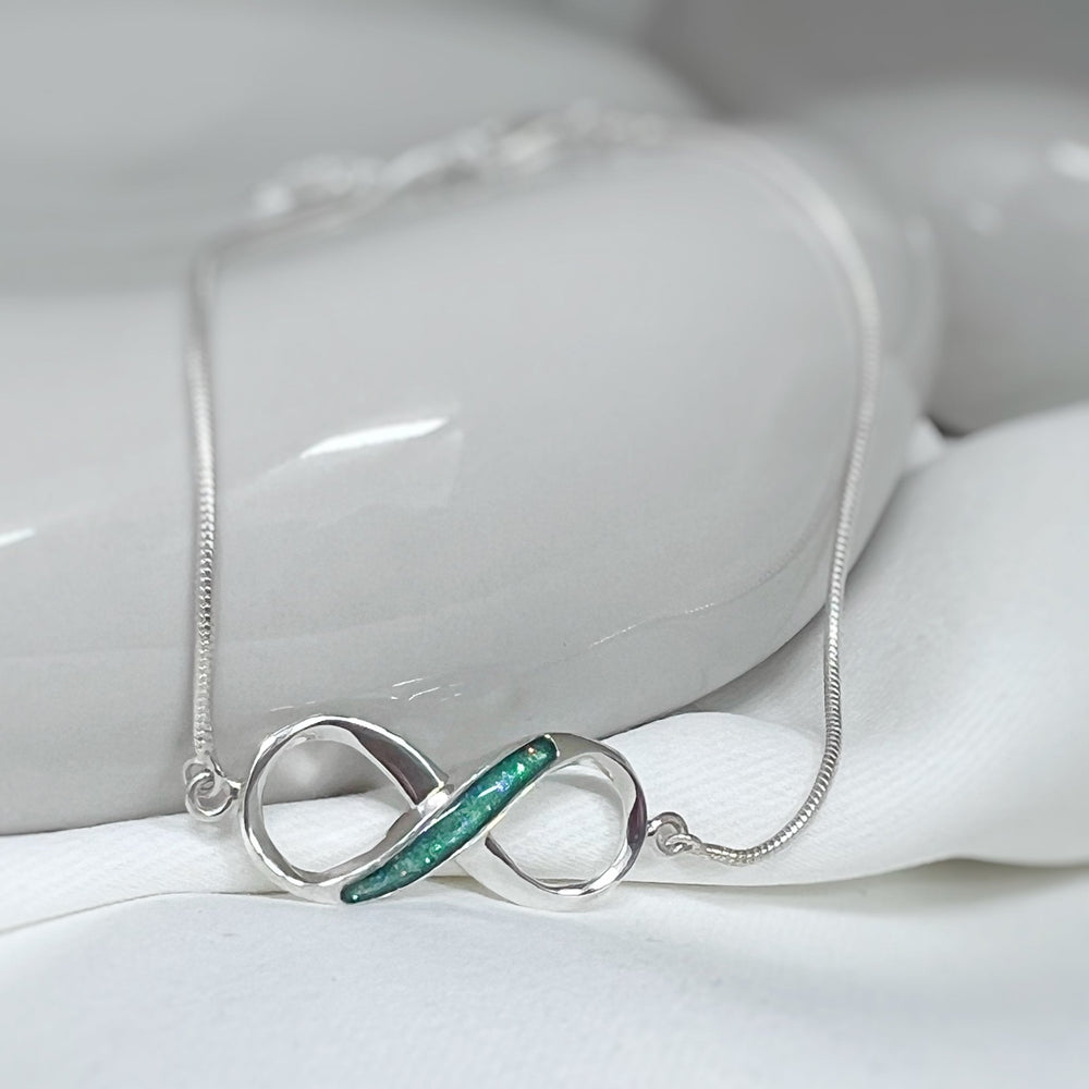 Infinity Memorial Ashes Bracelet - Nicky Robin Memorial Jewellery