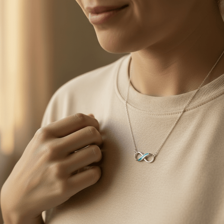 Infinity Memorial Ashes Necklace - Nicky Robin Memorial Jewellery