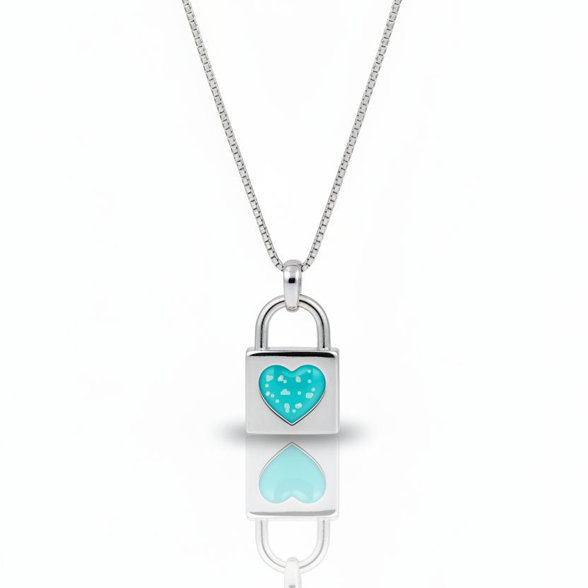 Locked In My Heart Memorial Ashes Necklace - Nicky Robin Memorial Jewellery