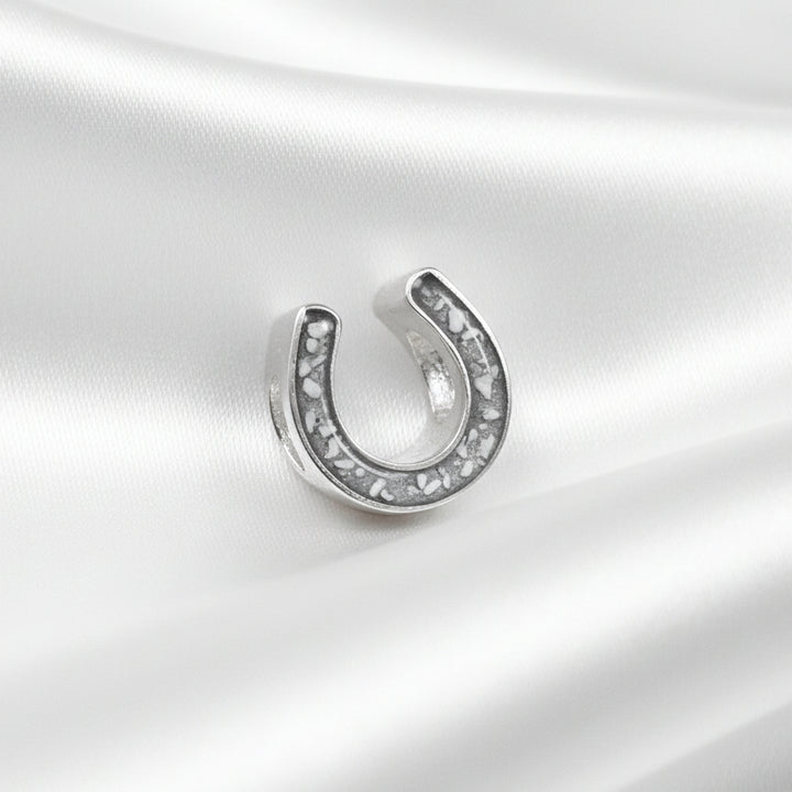 memorial Horseshoe Ashes Charm - Nicky Robin Memorial Jewellery