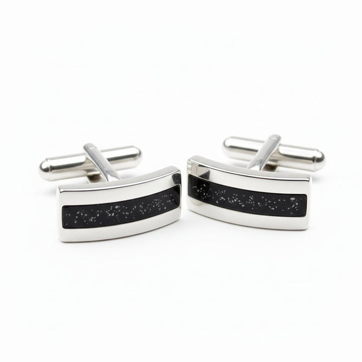 Mens Rectangle Memorial Ashes Cufflinks - Nicky Robin Memorial Jewellery