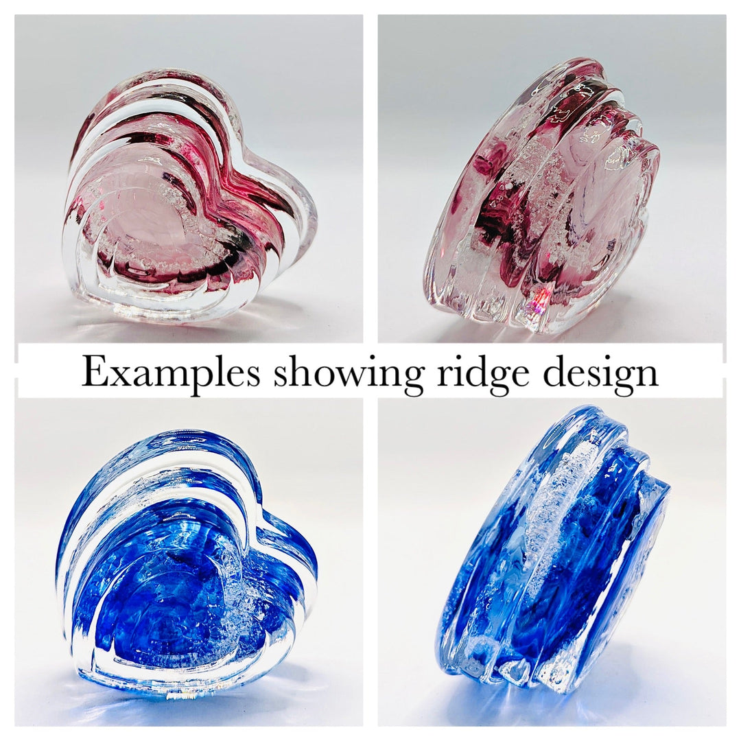 My Love Cremation Ashes Glass Paperweight - Nicky Robin Memorial Jewellery