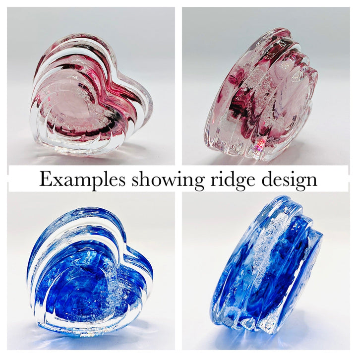 My Love Cremation Ashes Glass Paperweight - Nicky Robin Memorial Jewellery