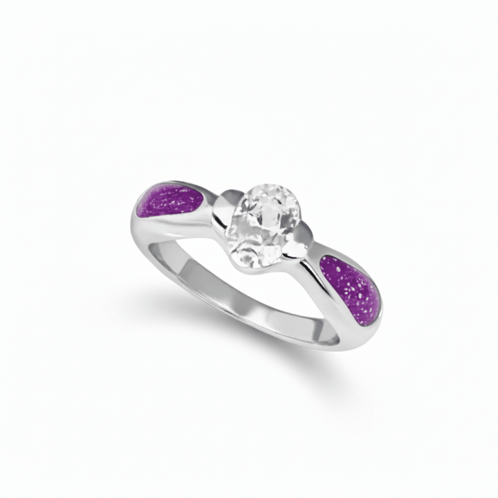 Oval Solitaire Memorial Ring - Nicky Robin Memorial Jewellery