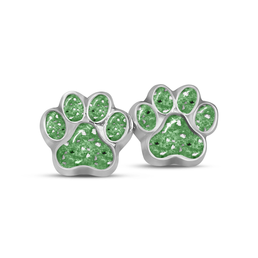 Pet Paw Ashes Earrings - Nicky Robin Memorial Jewellery