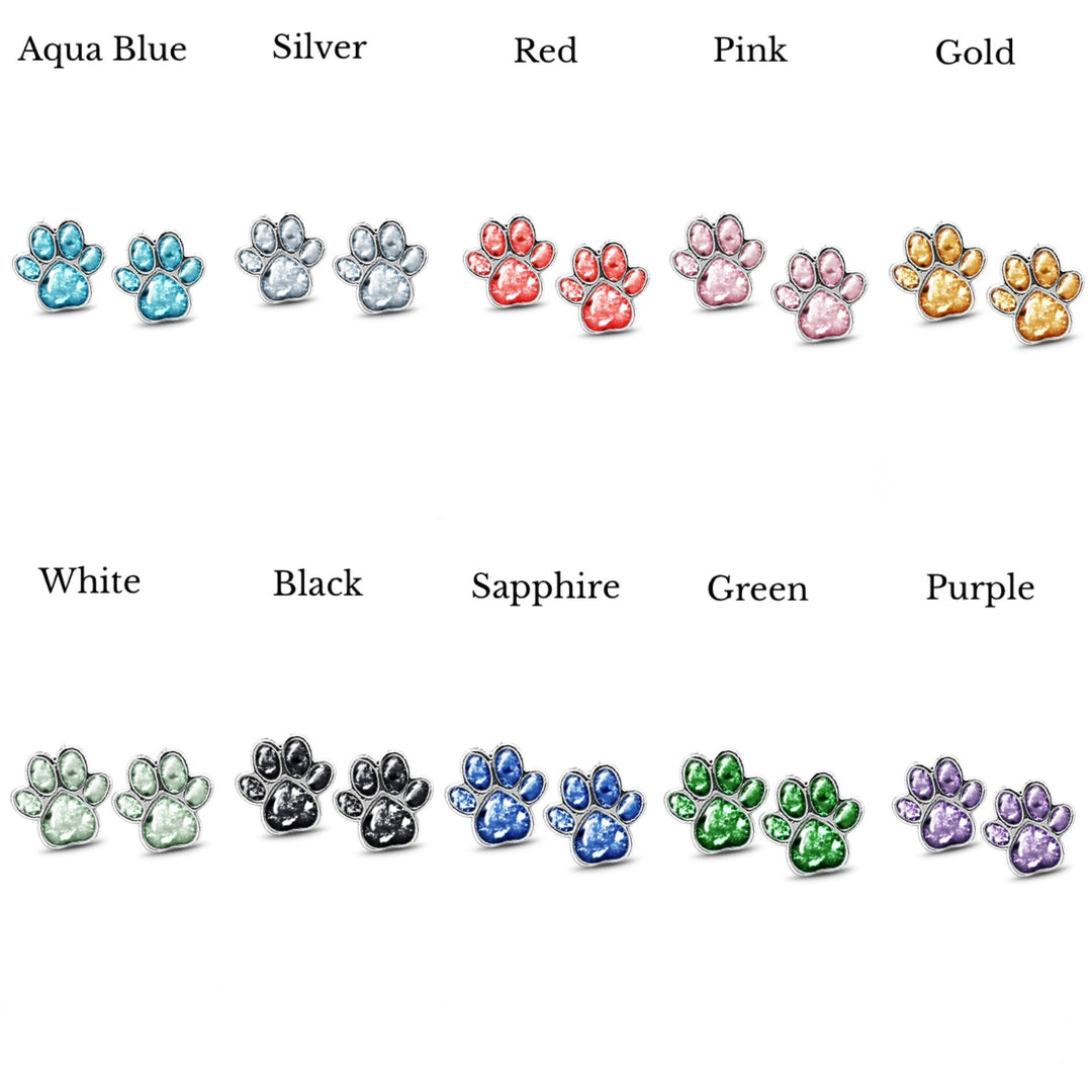 Pet Paw Ashes Earrings - Nicky Robin Memorial Jewellery