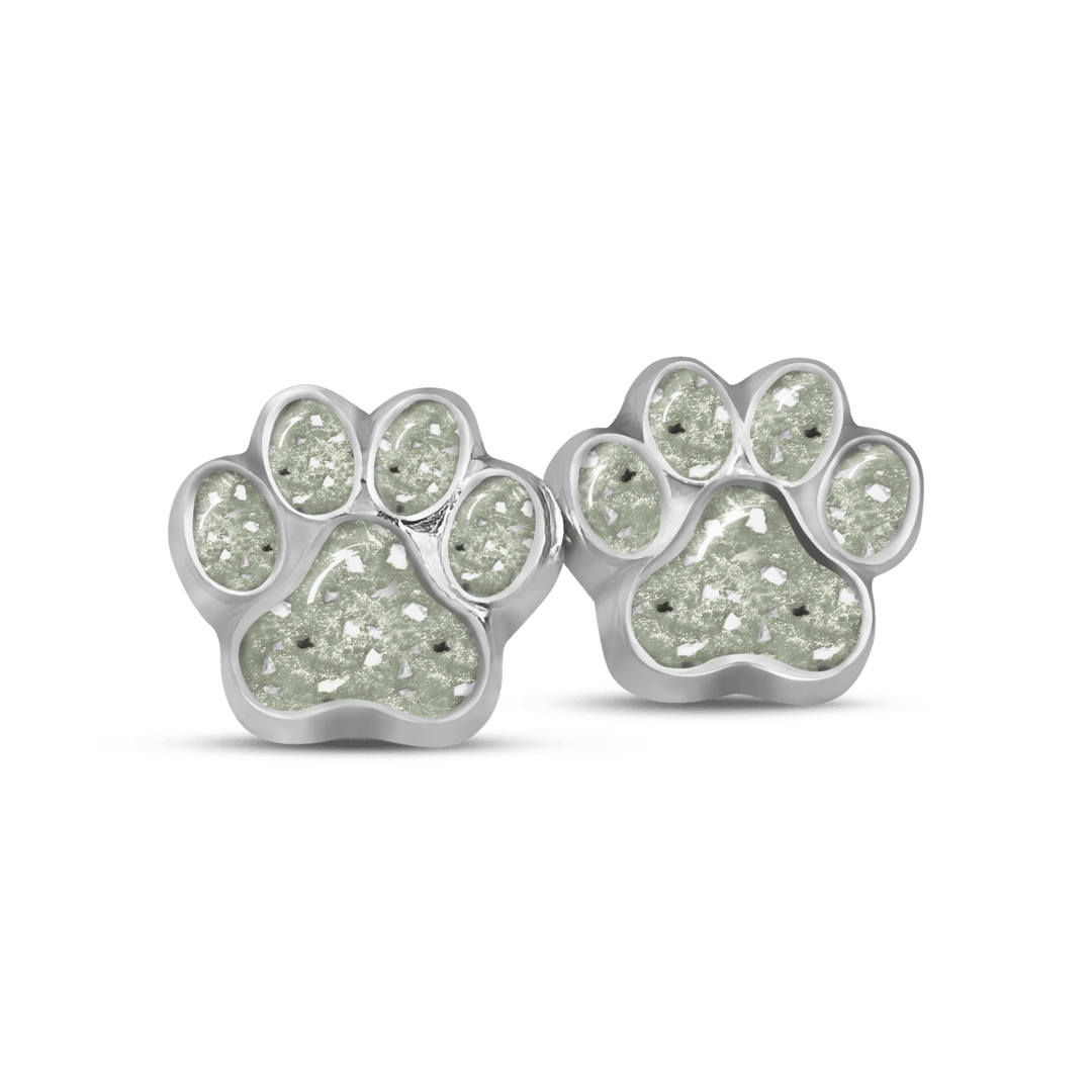 Pet Paw Ashes Earrings - Nicky Robin Memorial Jewellery