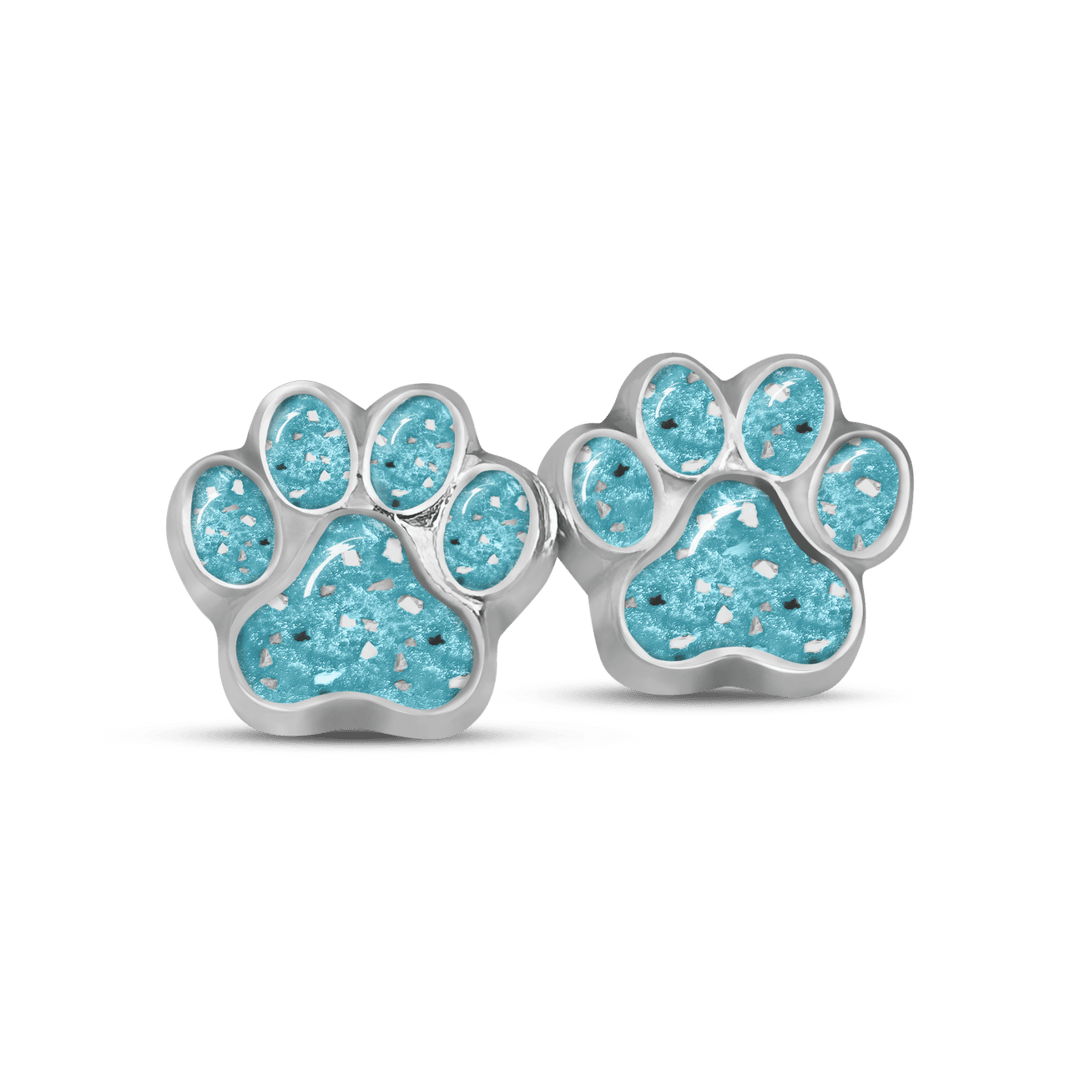 Pet Paw Ashes Earrings - Nicky Robin Memorial Jewellery