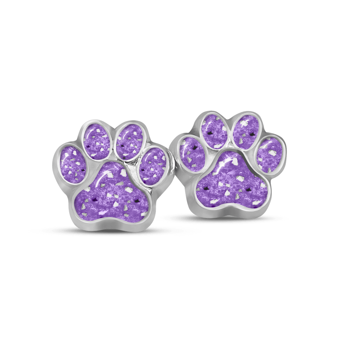 Pet Paw Ashes Earrings - Nicky Robin Memorial Jewellery