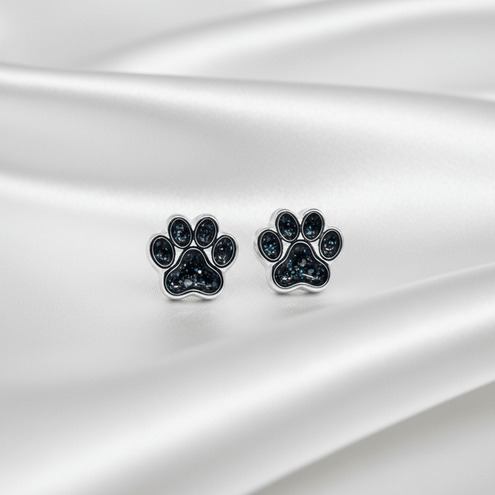 Pet Paw Ashes Earrings - Nicky Robin Memorial Jewellery