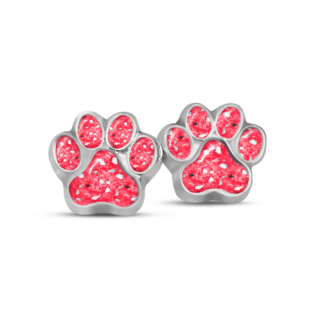 Pet Paw Ashes Earrings - Nicky Robin Memorial Jewellery
