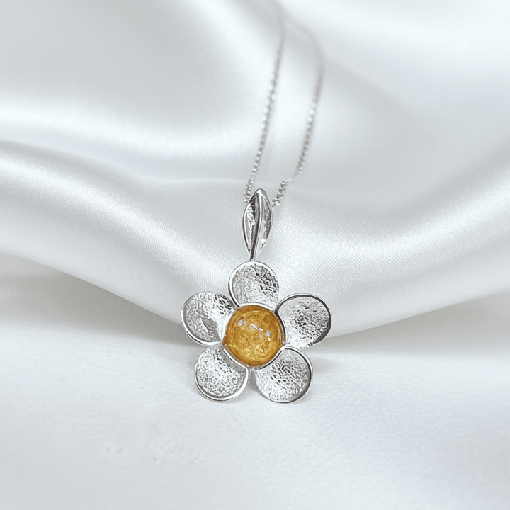 Pretty Buttercup Memorial Ashes Necklace - Nicky Robin Memorial Jewellery