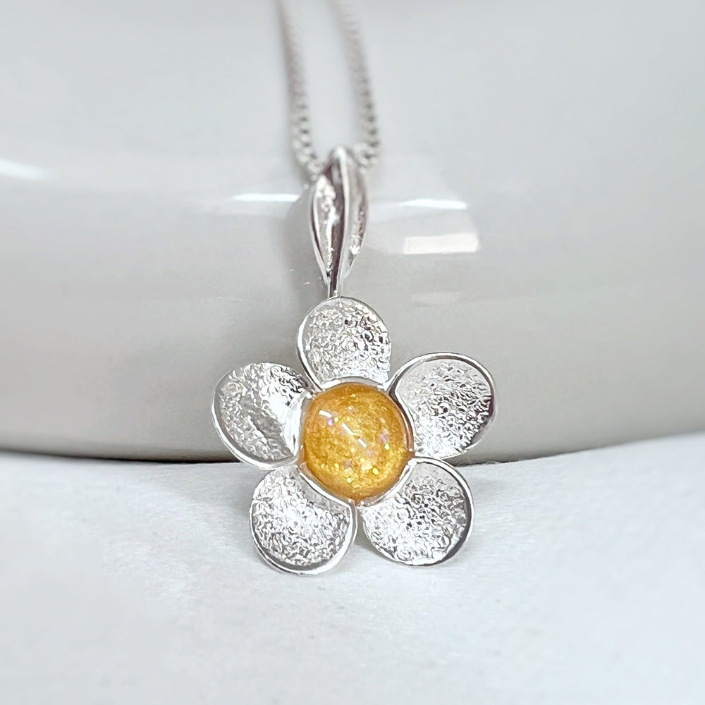 Pretty Buttercup Memorial Ashes Necklace - Nicky Robin Memorial Jewellery