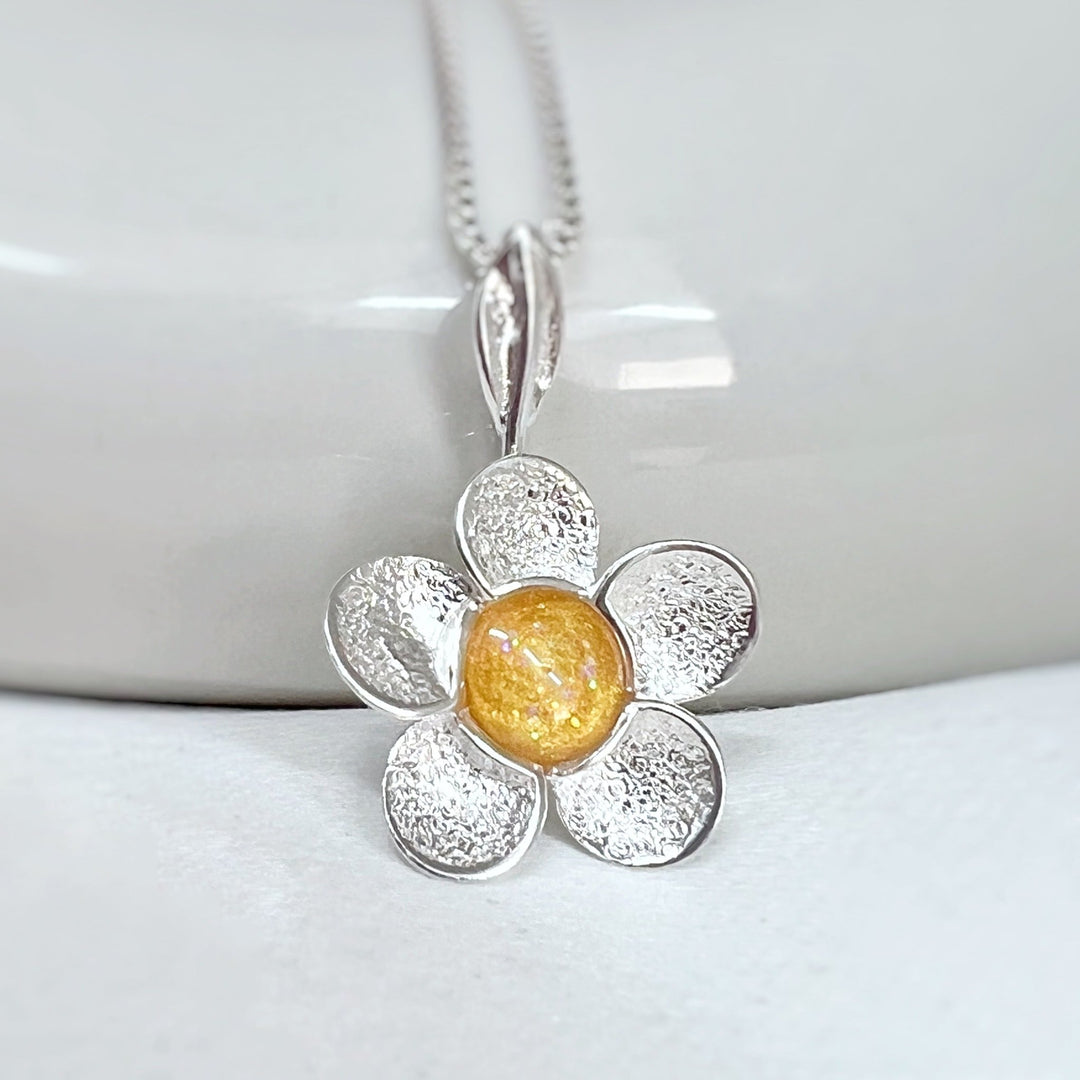 Pretty Buttercup Memorial Ashes Necklace - Nicky Robin Memorial Jewellery