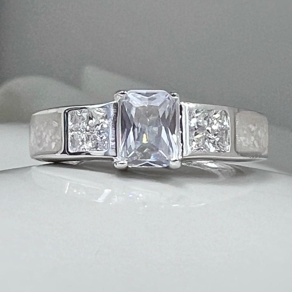 Radiant CZ Memorial Ashes Ring - Nicky Robin Memorial Jewellery