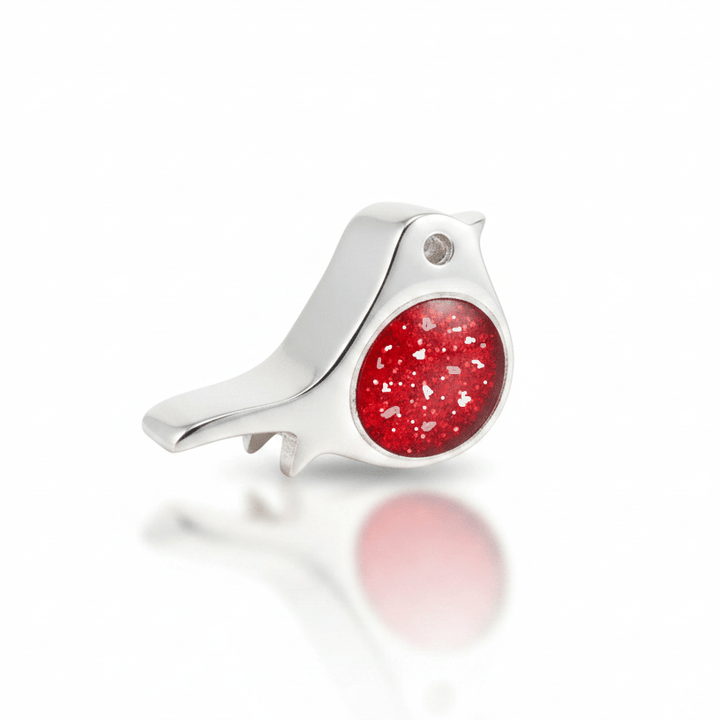 Robin Memorial Charm Bead - Nicky Robin Memorial Jewellery