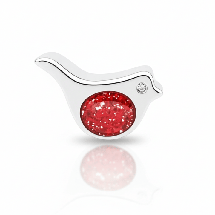 Robin Memorial Charm Bead - Nicky Robin Memorial Jewellery