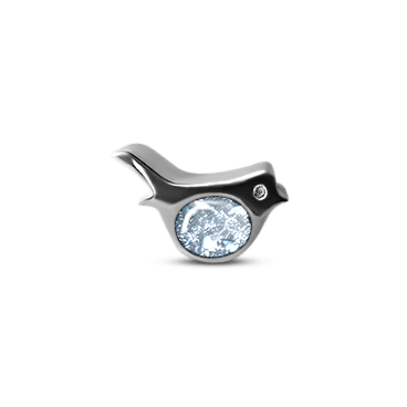 Robin Memorial Charm Bead - Nicky Robin Memorial Jewellery