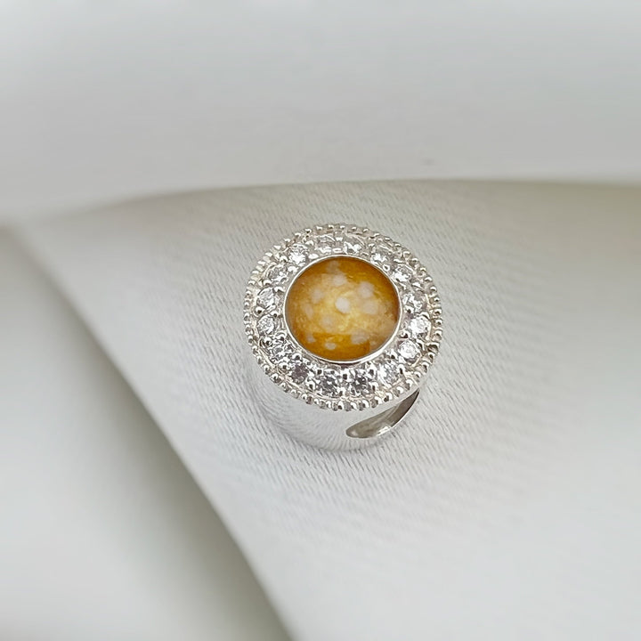 Round Crystal Memorial Charm Bead - Nicky Robin Memorial Jewellery