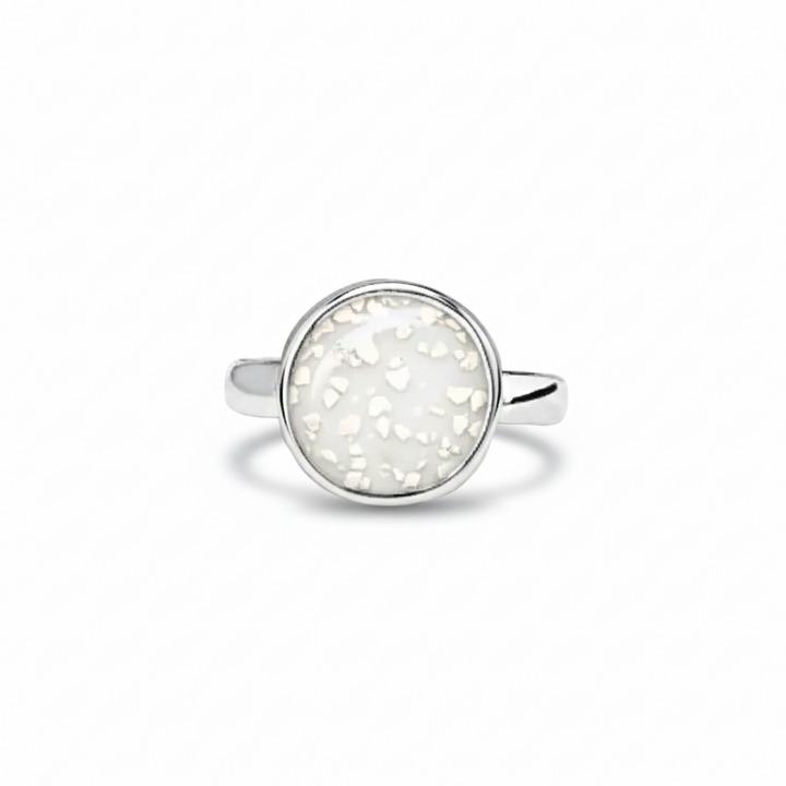 Round Memorial Ashes Ring - Nicky Robin Memorial Jewellery