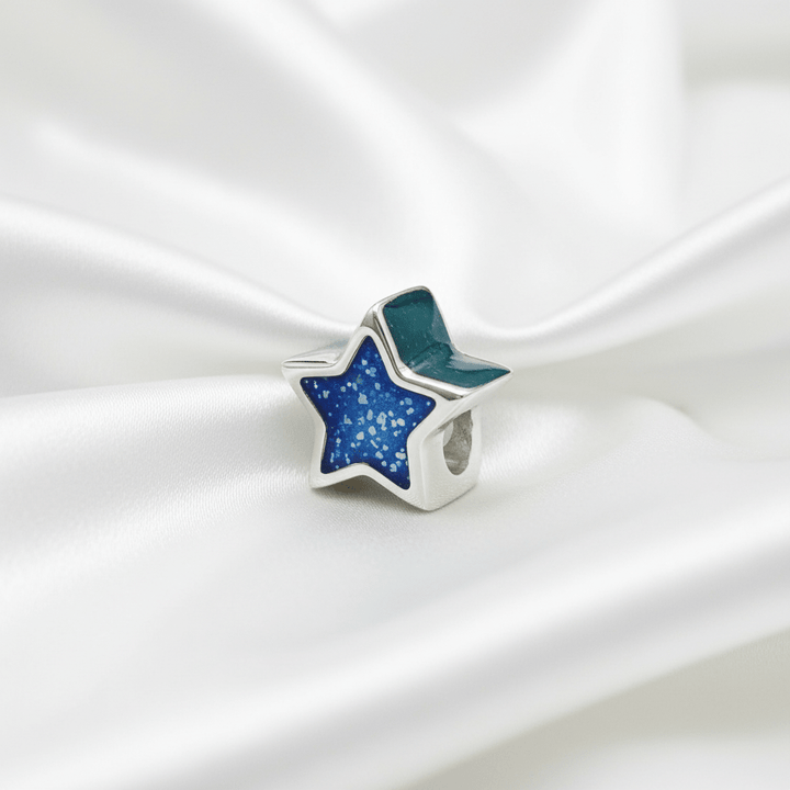 Star Memorial Ashes Charm Bead - Nicky Robin Memorial Jewellery