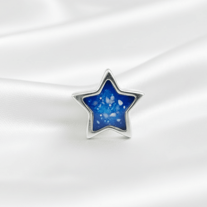 Star Memorial Ashes Charm Bead - Nicky Robin Memorial Jewellery