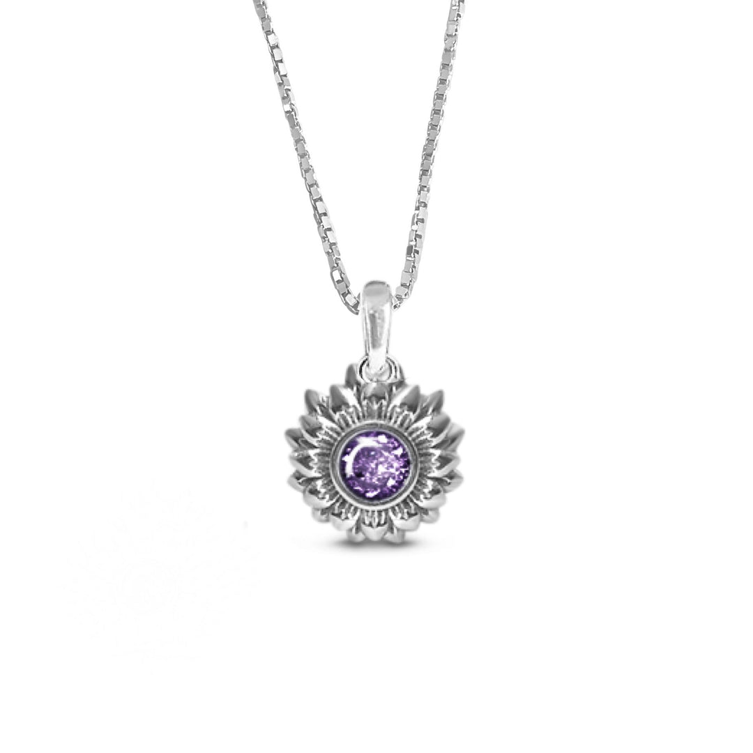 Sunflower Memorial Ashes Necklace - Nicky Robin Memorial Jewellery