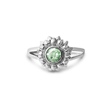 Sunflower Memorial Ashes Ring - Nicky Robin Memorial Jewellery