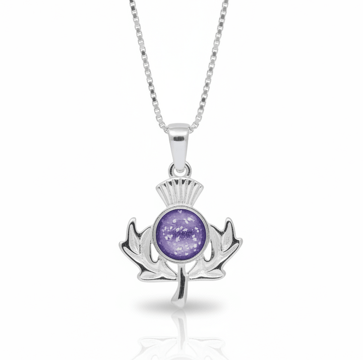 Thistle Memorial Ashes Necklace - Nicky Robin Memorial Jewellery