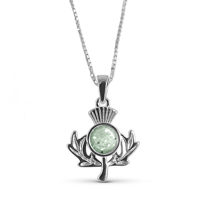 Thistle Memorial Ashes Necklace - Nicky Robin Memorial Jewellery