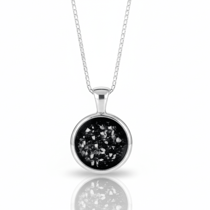 Timeless Round Memorial Ashes Necklace - Nicky Robin Memorial Jewellery